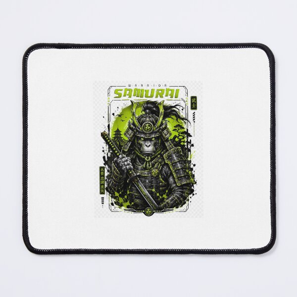 Item preview, Neon Gorilla Samurai Warrior Cyberpunk Art designed and sold by Rogue Heart Collective™.