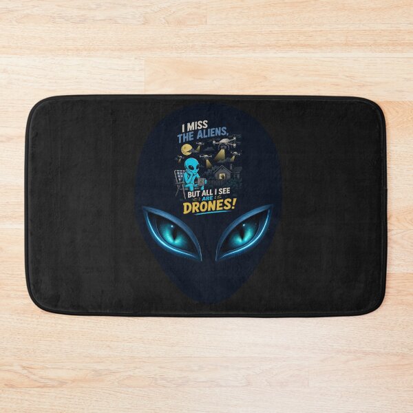 Item preview, I Miss the Aliens, But All I See Are Drones | Funny UFO Alien Graphic T-Shirt designed and sold by Aimetoi.
