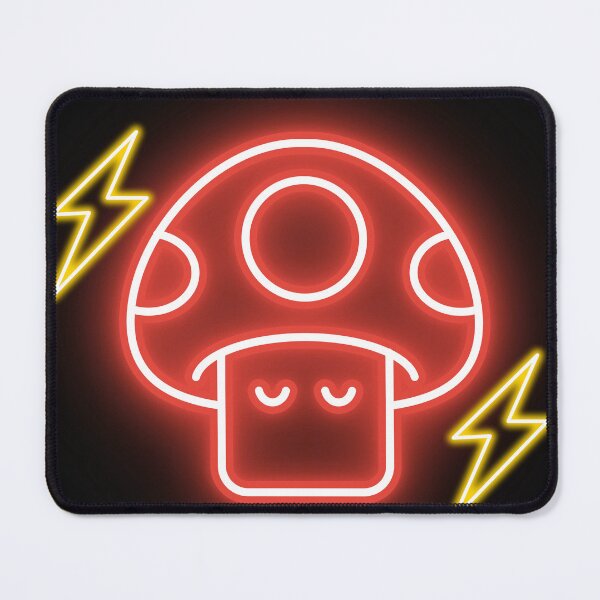 Item preview, Neon Mushroom Gaming Icon - Minimalist Glowing Art designed and sold by alalame.