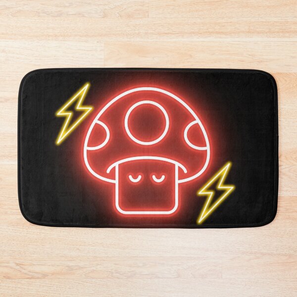 Item preview, Neon Mushroom Gaming Icon - Minimalist Glowing Art designed and sold by alalame.