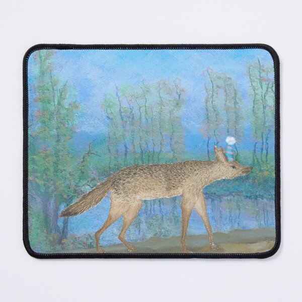 Item preview, wolf by the sea - pompom hat designed and sold by Bygone-Art.