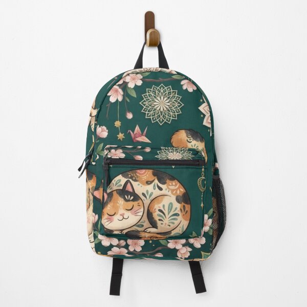 Item preview, Whimsical Sakura Cats Seamless Pattern designed and sold by Iampoji.