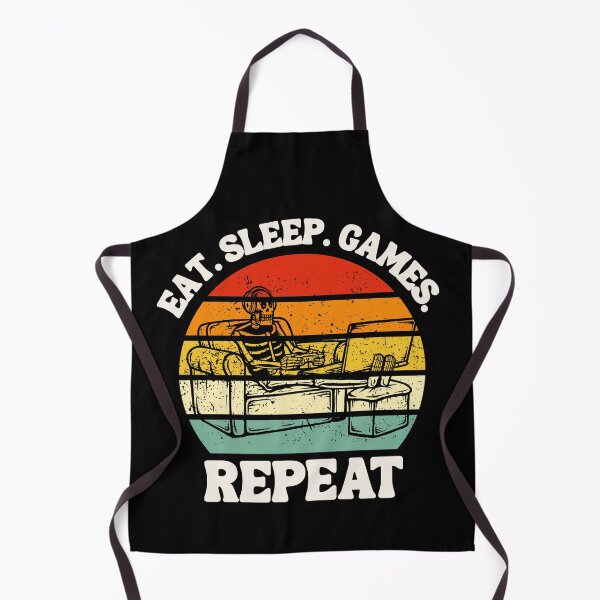 Item preview, Eat. Sleep. Games. Repeat Skeleton Design designed and sold by OldSkullDesigns.