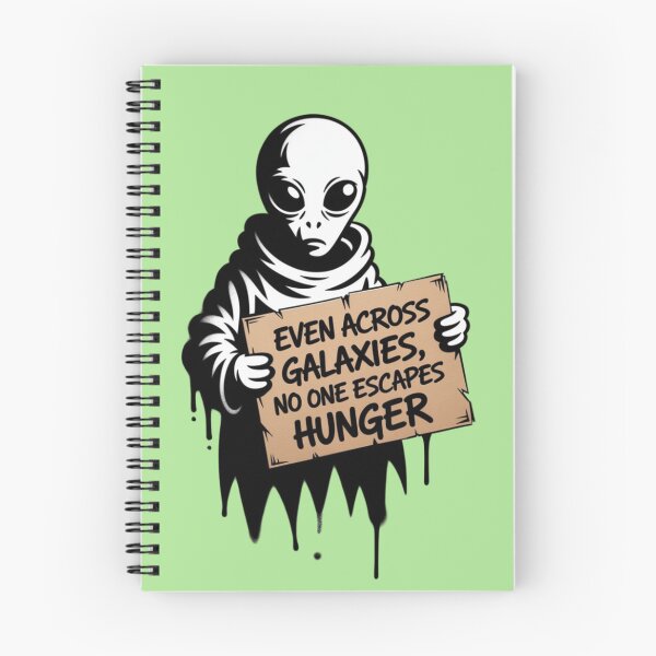 Item preview, Banksy Alien - Even across galaxies, no one escapes hunger designed and sold by 123ks.