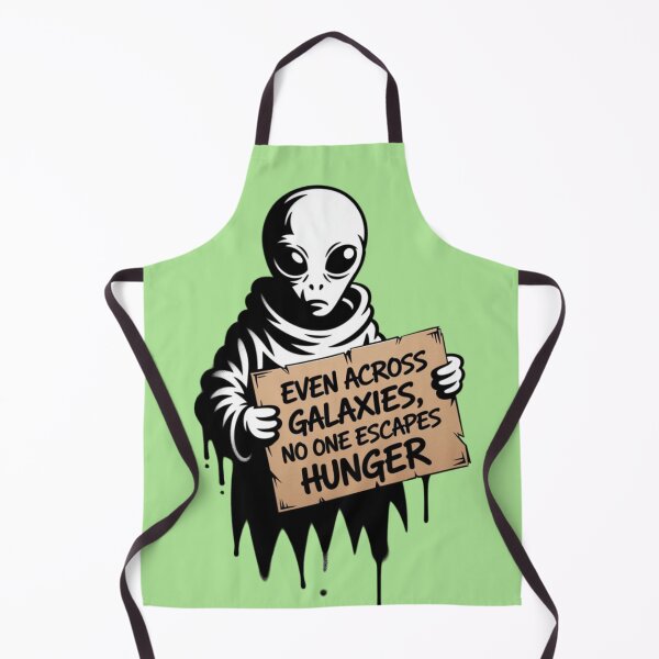 Item preview, Banksy Alien - Even across galaxies, no one escapes hunger designed and sold by 123ks.