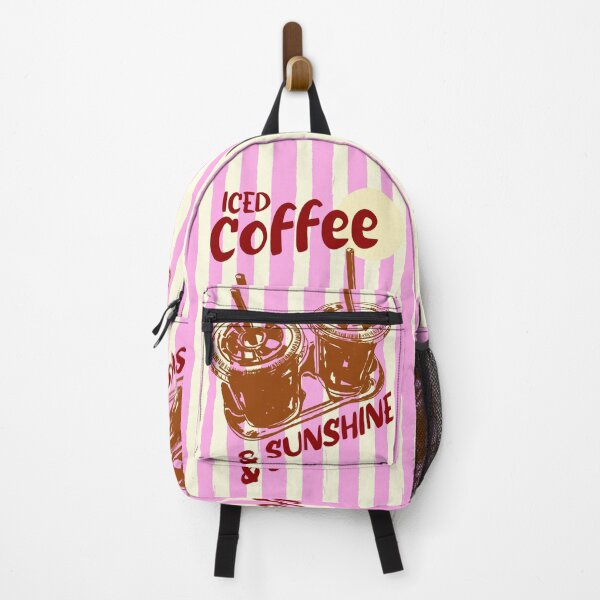 Item preview, Pink Preppy Stripes Iced Coffee and Sunshine designed and sold by MaiZephyr.