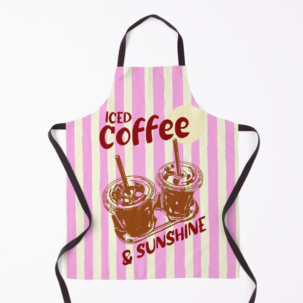 Item preview, Pink Preppy Stripes Iced Coffee and Sunshine designed and sold by MaiZephyr.