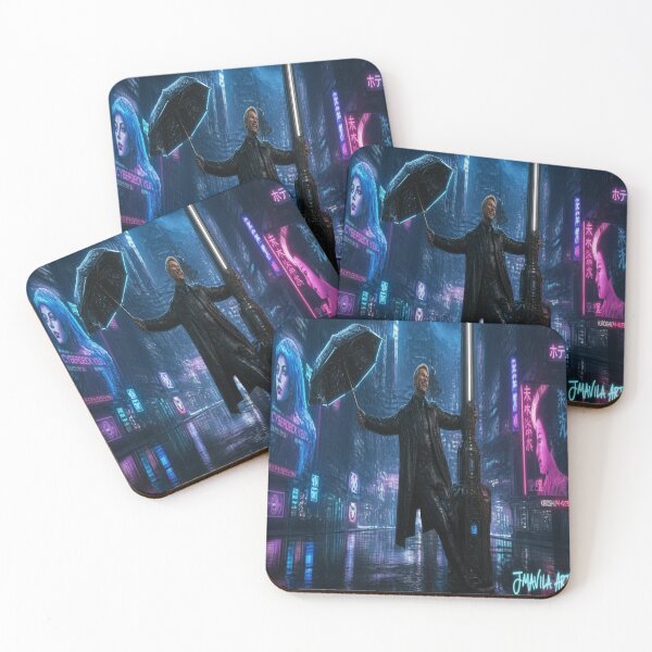 Item preview, Singing in the Cyberpunk Rain JMAVILA ART designed and sold by JMAVILA ART.