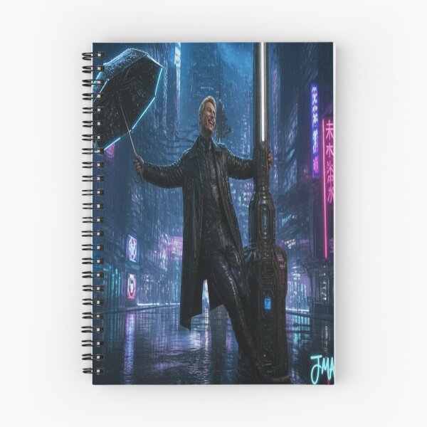 Item preview, Singing in the Cyberpunk Rain JMAVILA ART designed and sold by JMAVILA ART.