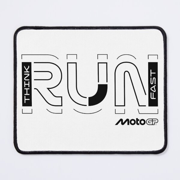 Item preview, Think Run Fast MotoGP Racing Geometric Typography designed and sold by Stotee.