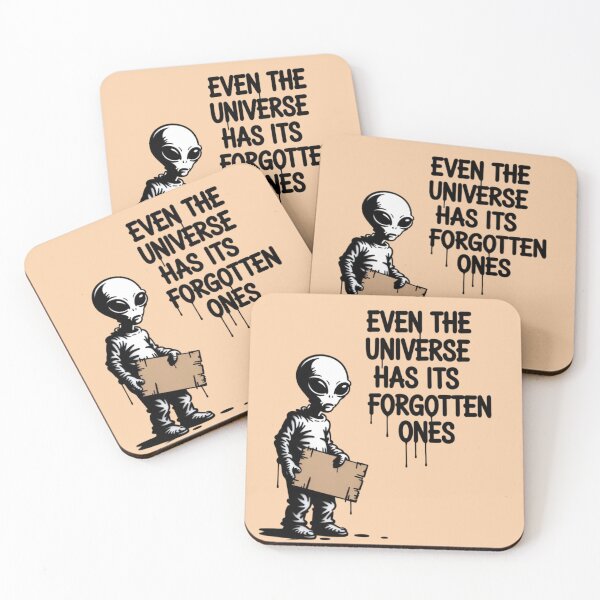 Item preview, Banksy Alien - Even the universe has its forgotten ones designed and sold by 123ks.