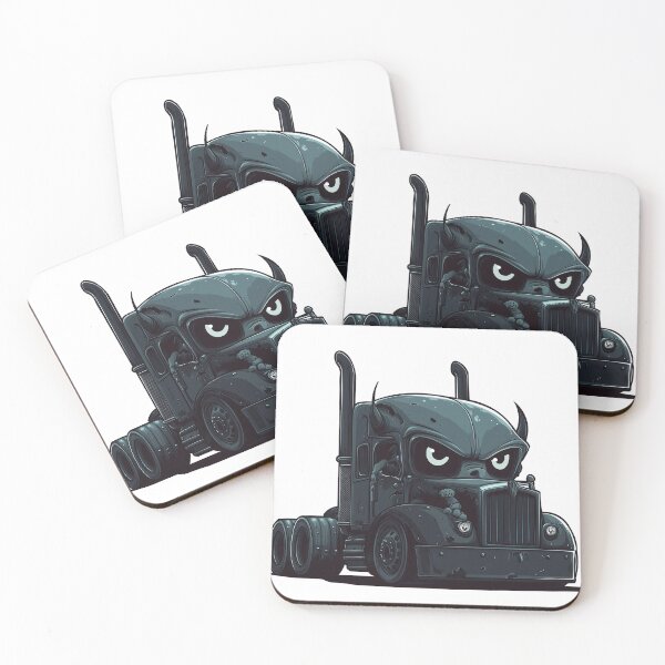 Item preview, Demon Semi Truck Monster Illustration Dark Trucker Art designed and sold by DeadPixlDesigns.
