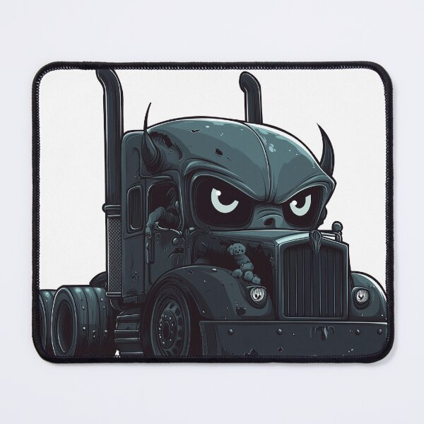 Item preview, Demon Semi Truck Monster Illustration Dark Trucker Art designed and sold by DeadPixlDesigns.
