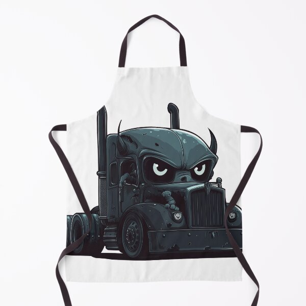 Item preview, Demon Semi Truck Monster Illustration Dark Trucker Art designed and sold by DeadPixlDesigns.