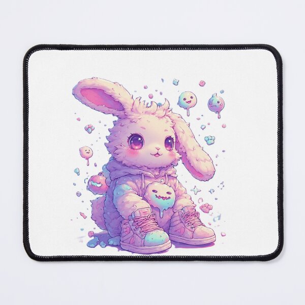 Item preview, Cute Kawaii Bunny in Hoodie and Sneakers by NegarTvDesigns designed and sold by NegarTv Designs.