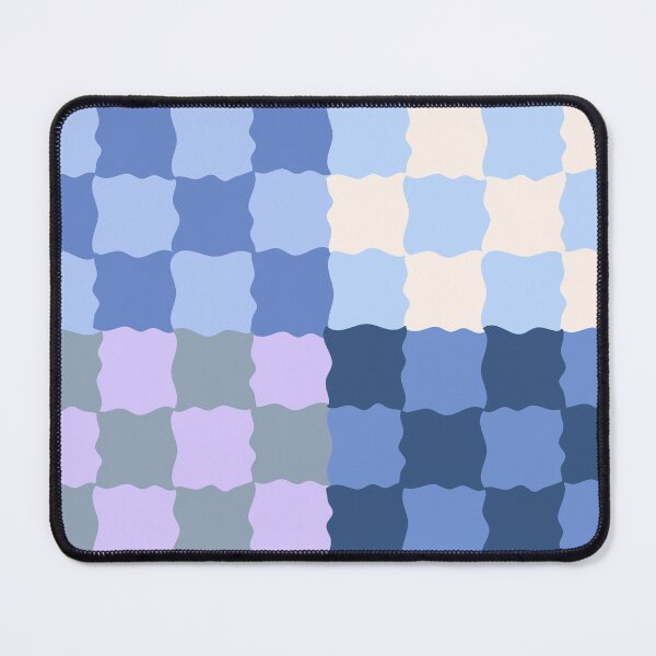 Item preview, Blueberry Milk Checkerboard Pattern | Soft Retro Pastel Geometric designed and sold by nineFlorals.