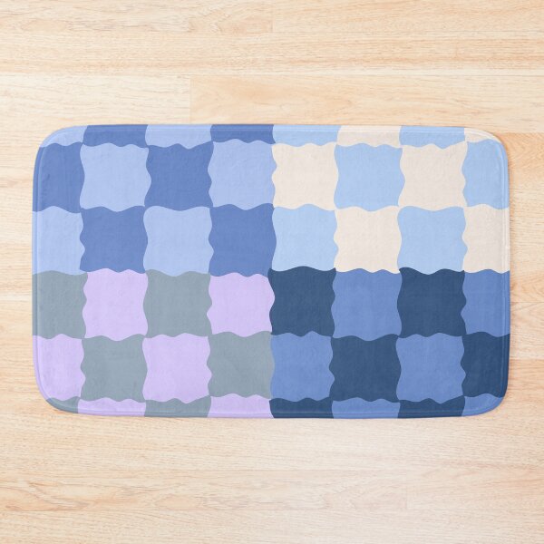 Item preview, Blueberry Milk Checkerboard Pattern | Soft Retro Pastel Geometric designed and sold by nineFlorals.