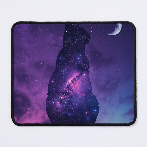 Item preview, Celestial Cat Galaxy Stars Mystical Art designed and sold by AEVORI.