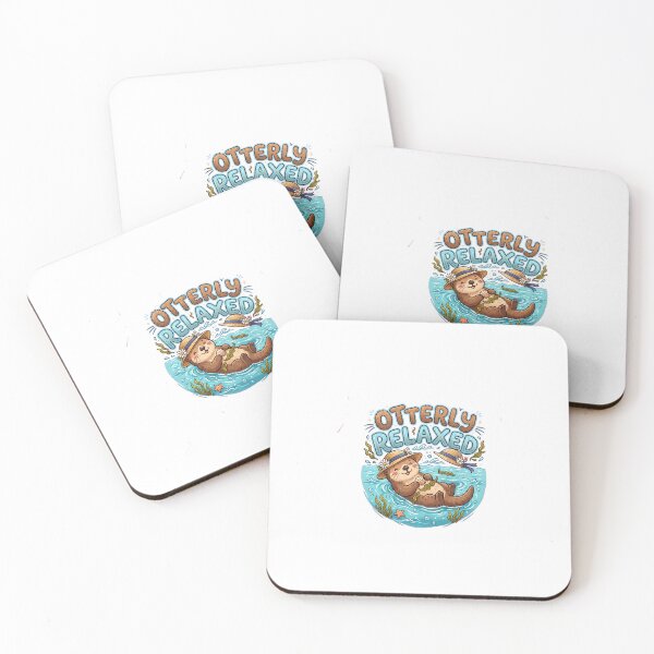Item preview, Otterly Relaxed Funny Summer Otter Tee designed and sold by 7Four1 Designs.