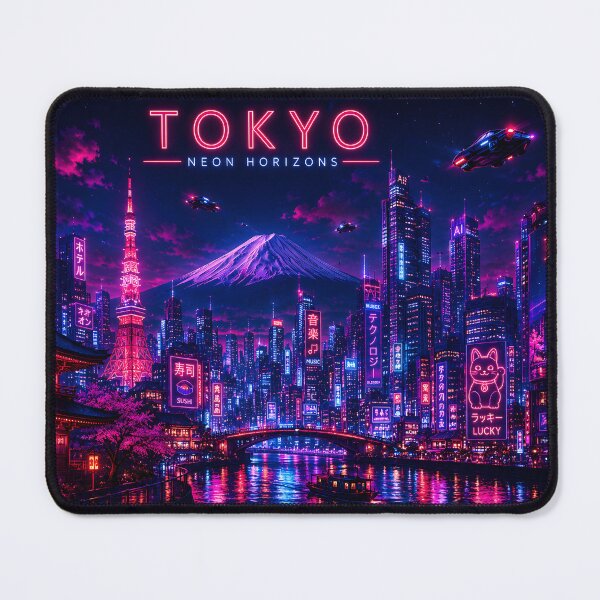 Item preview, Tokyo Neon Horizons | Cyberpunk Skyline | Futuristic Cityscape | Synthwave Travel Art designed and sold by Neo Tokio.
