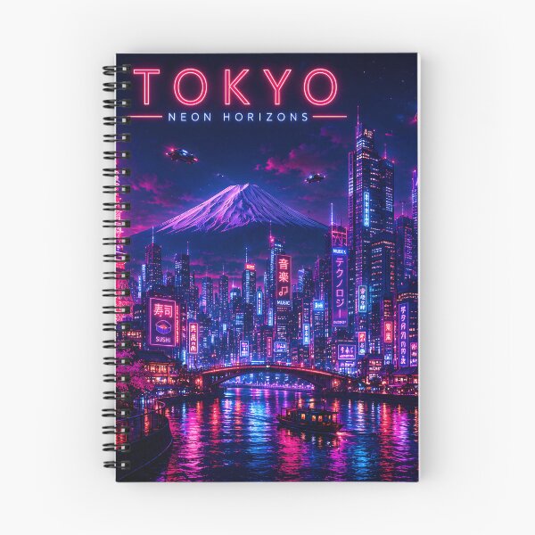Item preview, Tokyo Neon Horizons | Cyberpunk Skyline | Futuristic Cityscape | Synthwave Travel Art designed and sold by Neo Tokio.