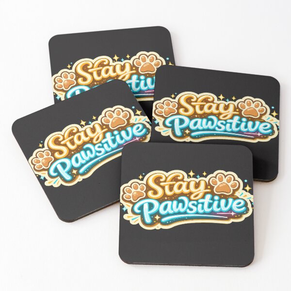 Item preview, Stay Pawsitive | Cute Dog Pun | Positive Pet Quote | Dog Lover Sticker designed and sold by VasiArtLab.