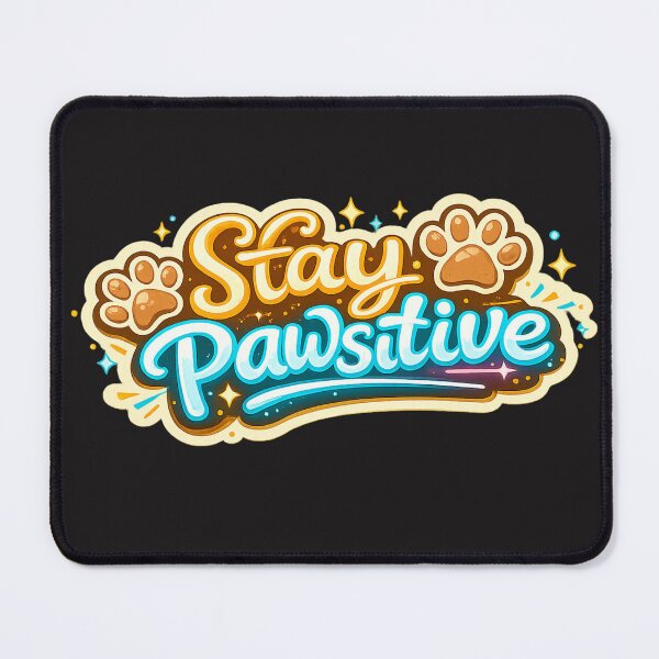 Item preview, Stay Pawsitive | Cute Dog Pun | Positive Pet Quote | Dog Lover Sticker designed and sold by VasiArtLab.