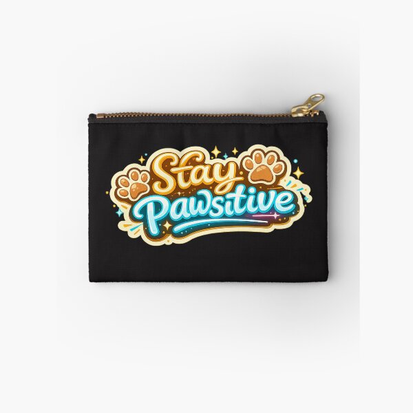 Item preview, Stay Pawsitive | Cute Dog Pun | Positive Pet Quote | Dog Lover Sticker designed and sold by VasiArtLab.