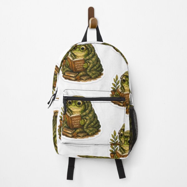 Item preview, Cozy Introvert Frog Reading Books designed and sold by AtlasPixel.