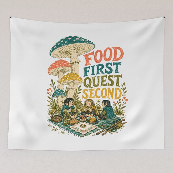 Item preview, Food First Quest Second Whimsical Fantasy Picnic designed and sold by Fenay Designs.