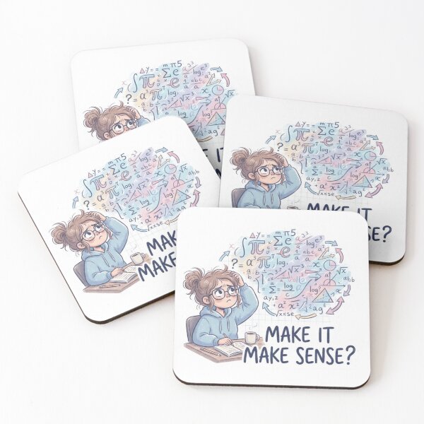 Item preview, Make It Make Sense Cartoon Sticker designed and sold by Imaginarium of Chaos falcon88 .