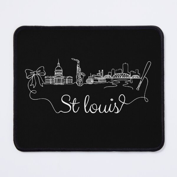 Aperçu de l'œuvre Souvenir de Saint-Louis (Missouri) - Skyline de Saint-Louis créée et vendue par DSWShirts.