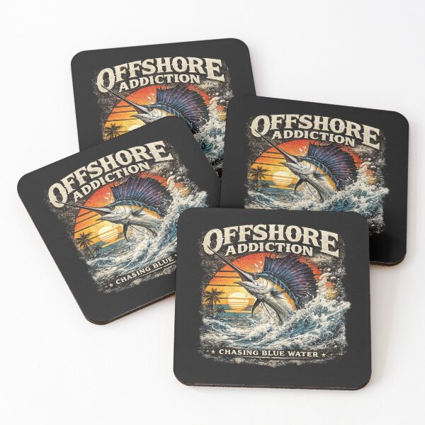 Item preview, Offshore Addiction Marlin Fishing Big Game Saltwater Fishing designed and sold by RawEdgeStudios.