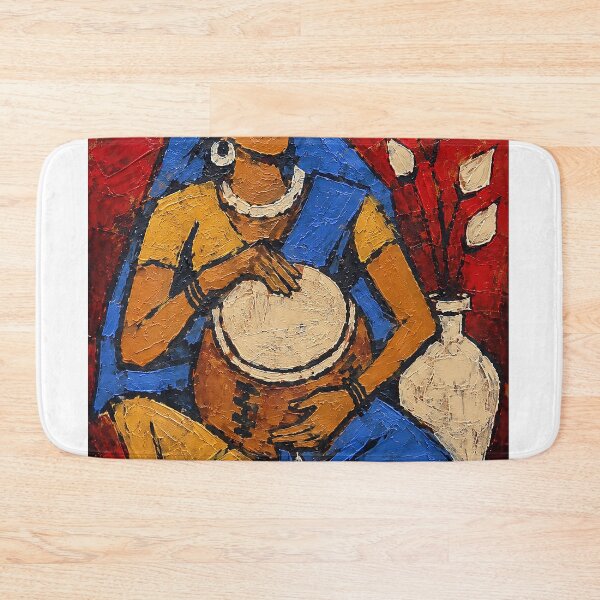 Item preview, Soul of the Drum | Contemporary Indian Folk Art | Rhythm of the Village designed and sold by KARTICK DUTTA.