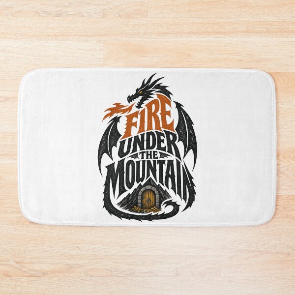 Item preview, Fire Under The Mountain Dragon Fantasy Graphic designed and sold by Fenay Designs.