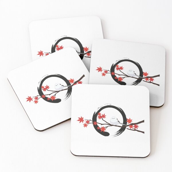 Item preview, Japanese Shima Enaga Autumn Maple Enso Circle designed and sold by ArcApparel2020.