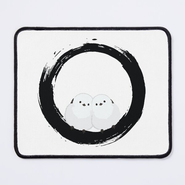 Item preview, Two Shima Enaga Birds Zen Enso Circle Harmony designed and sold by ArcApparel2020.