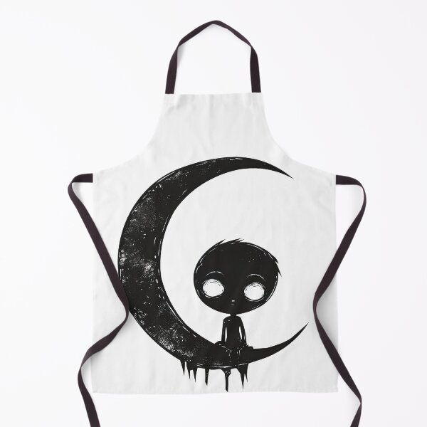 Item preview, Moon Child Gothic Silhouette Melancholy Dark Art Illustration designed and sold by DeadPixlDesigns.