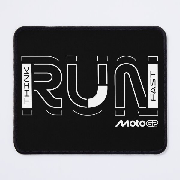 Item preview, Think Run Fast MotoGP Racing Geometric Typography designed and sold by Stotee.