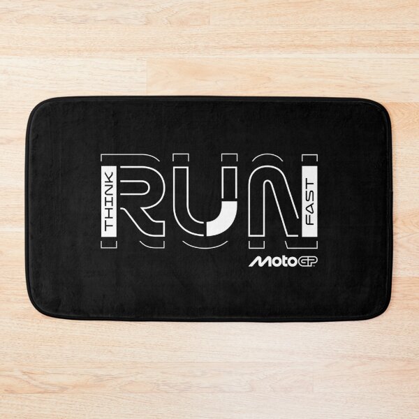 Item preview, Think Run Fast MotoGP Racing Geometric Typography designed and sold by Stotee.