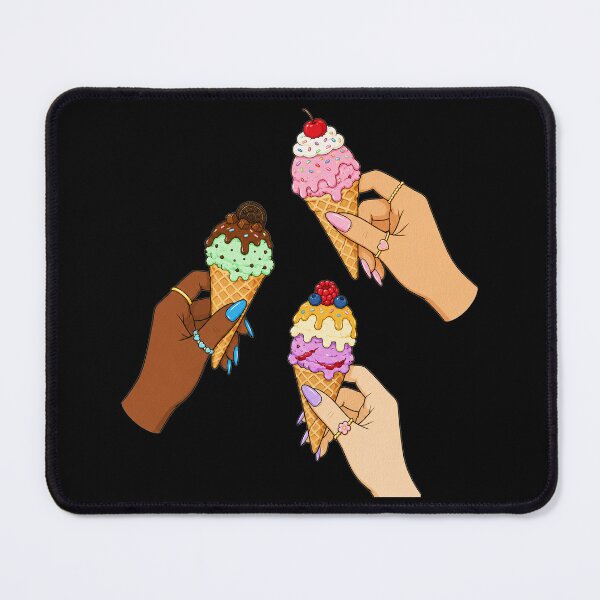 Item preview, Hands Holding Ice Cream Cones Cute Illustration designed and sold by DjFreeq.