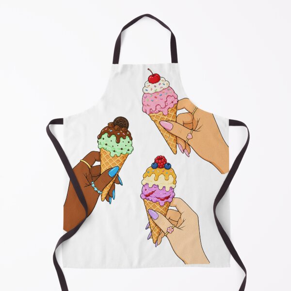 Item preview, Hands Holding Ice Cream Cones Cute Illustration designed and sold by DjFreeq.