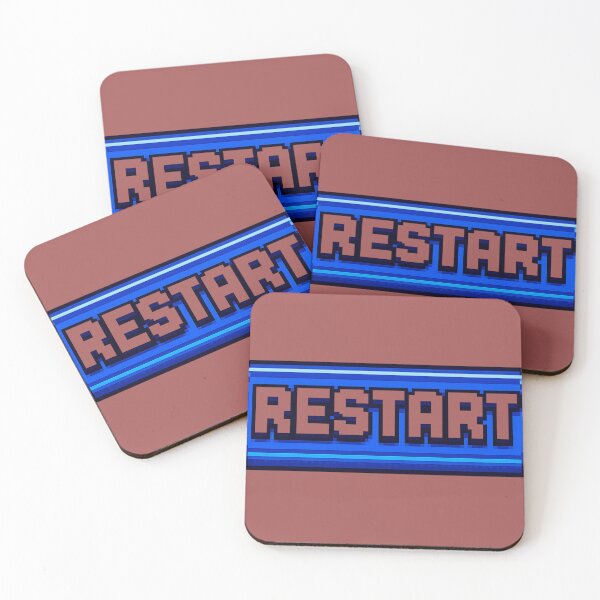 Item preview, Restart | Motivational Quote | Fresh Beginning | Never Give Up Typography designed and sold by VasiArtLab.