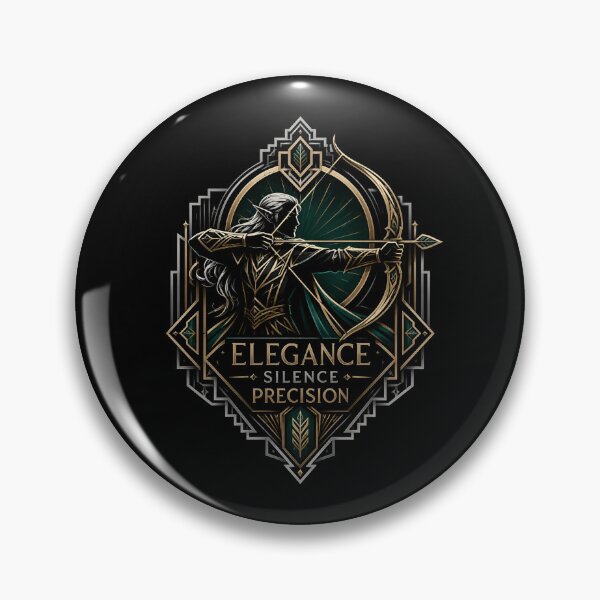 Item preview, Elegance Silence Precision Elven Archer Art Deco Fantasy designed and sold by Fenay Designs.