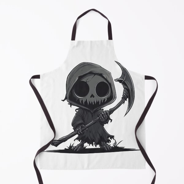 Item preview, Little Reaper Chibi Grim Reaper Cute Horror Scythe Illustration designed and sold by DeadPixlDesigns.