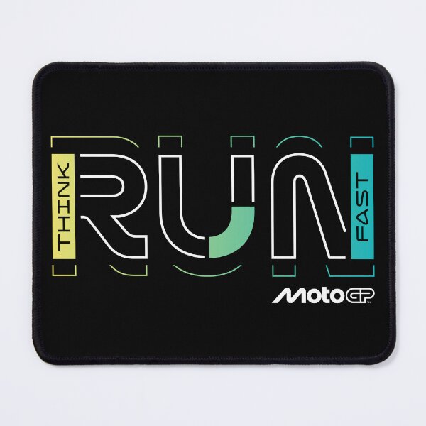 Item preview, Think Run Fast MotoGP Racing Geometric Typography designed and sold by Stotee.