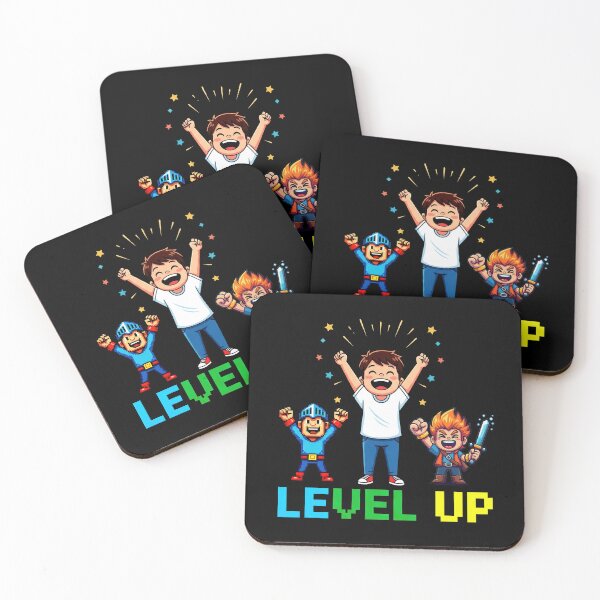 Item preview, Level Up Funny Retro Gaming Chibi Pixel Art designed and sold by DigitalArtx-com.