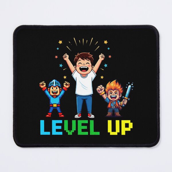 Item preview, Level Up Funny Retro Gaming Chibi Pixel Art designed and sold by DigitalArtx-com.