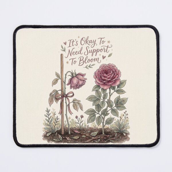 Item preview, Okay To Need Support Shirt – Wilting Flower Bloom Again Mental Health Tee designed and sold by DmaarGroup.
