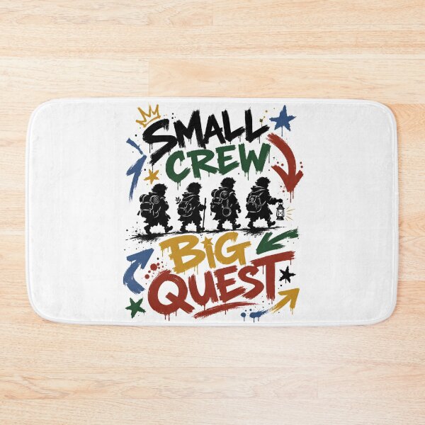 Item preview, Small Crew Big Quest Neon Graffiti Fantasy Halflings designed and sold by Fenay Designs.